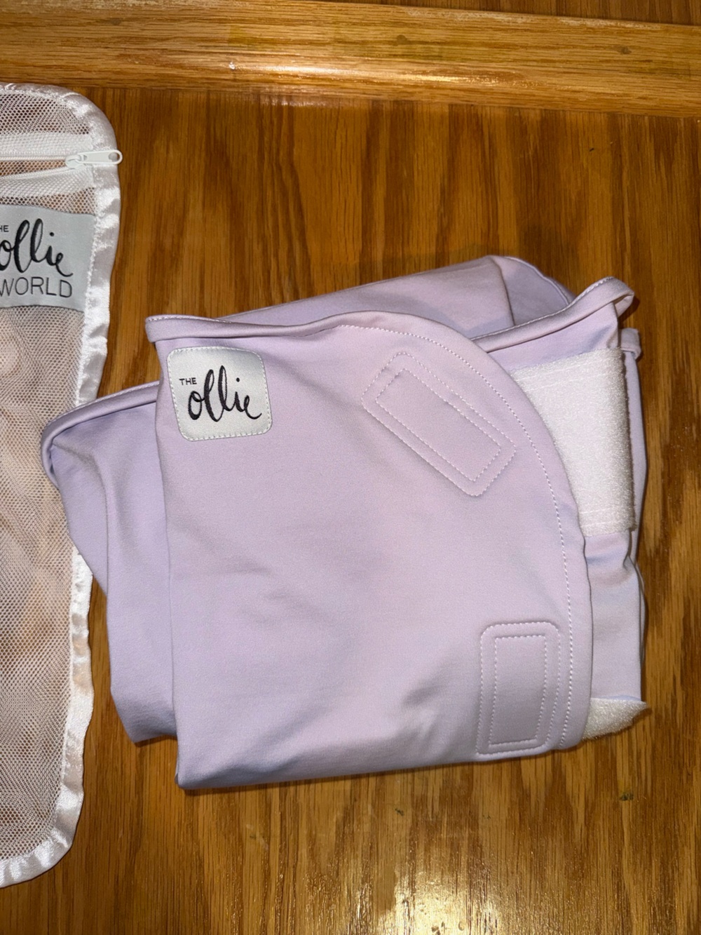 The Ollie World purple swaddle with Mesh Storage Bag - Picture 2 of 7